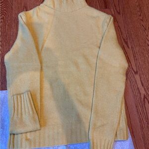J. Crew Mustard Yellow Turtleneck Sweater